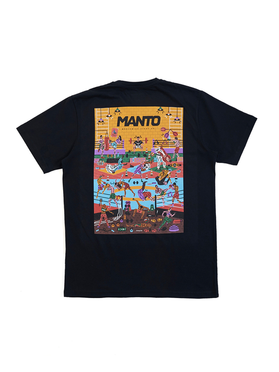 MANTO t-shirt GYM 2.0 czarny