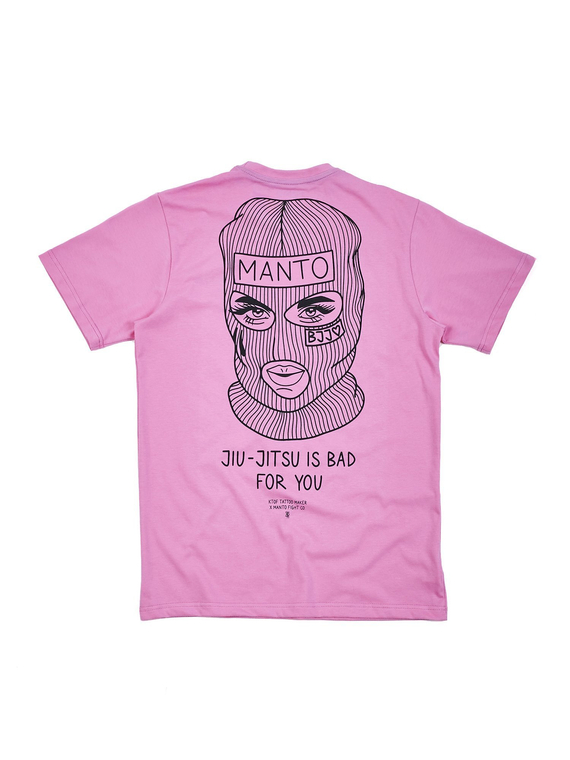 MANTO x KTOF t-shirt BALACLAVA rożowy