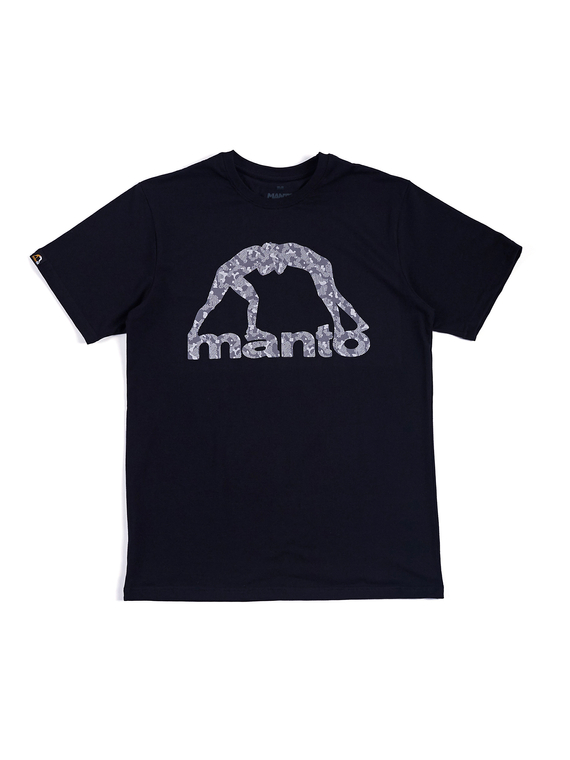 MANTO t-shirt LOGO CAMO czarny