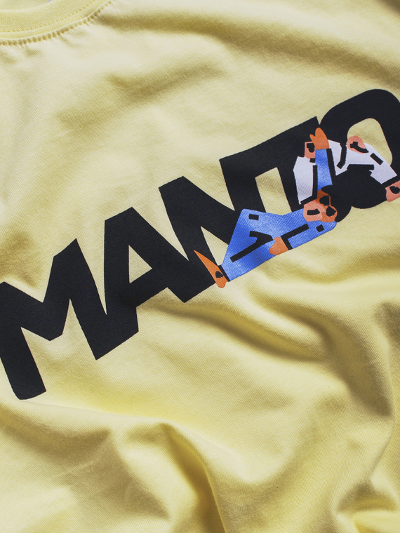MANTO t-shirt MURAL żółty