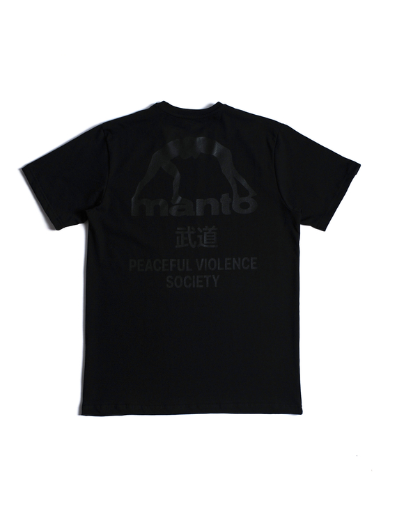 MANTO t-shirt SOCIETY blackout